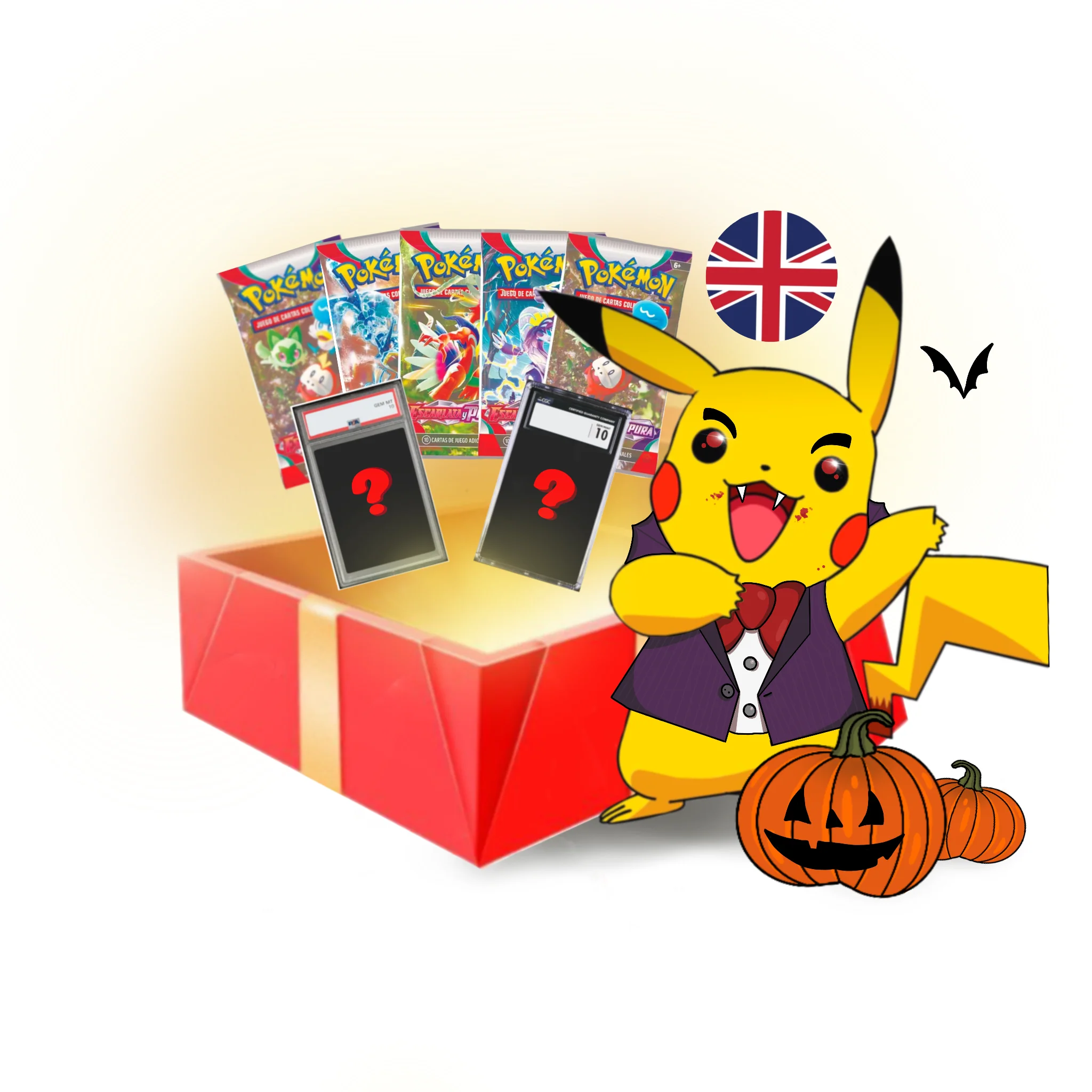 Caja Regalo Carta CGC 10 + 5 Sobres Pokémon TCG - Image 21