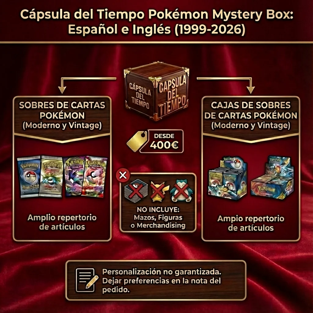 Cápsula del Tiempo Pokémon Mystery Box Español e Inglés 1999-2026 - Image 8